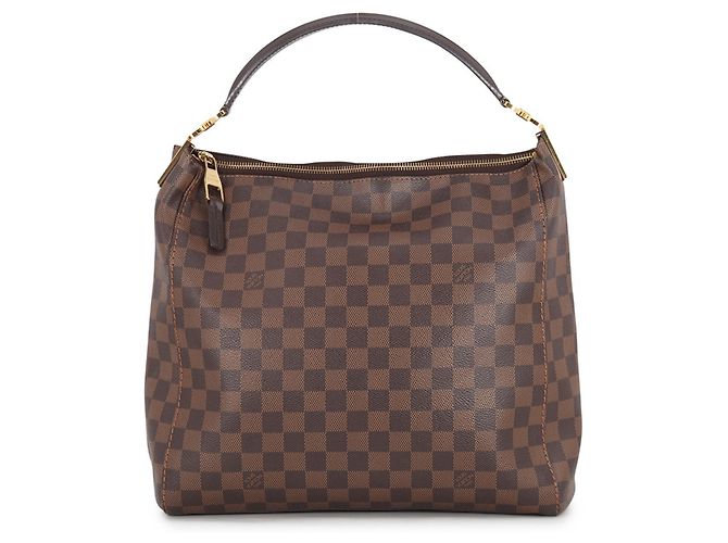 Borsa a Spalla Louis Vuitton Damier Portobello PM Marrone Damier ebene