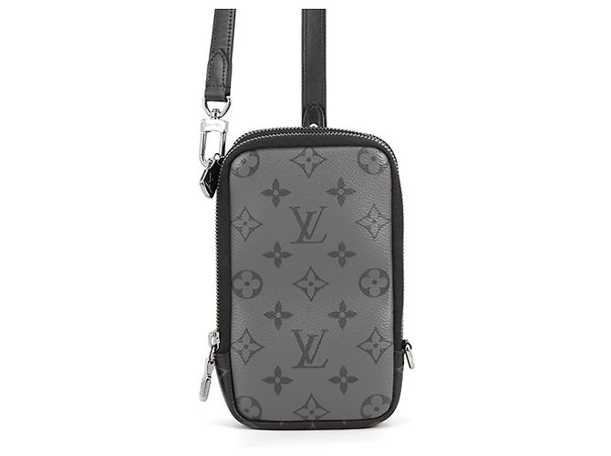 Borsa a tracolla Louis Vuitton Monogram Eclipse Nero