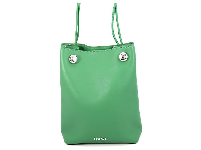 Loewe Shoulder Bag Pebble Pouch Grün