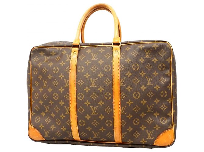 Borsa Louis Vuitton Boston Monogram Sirius 45 Marrone