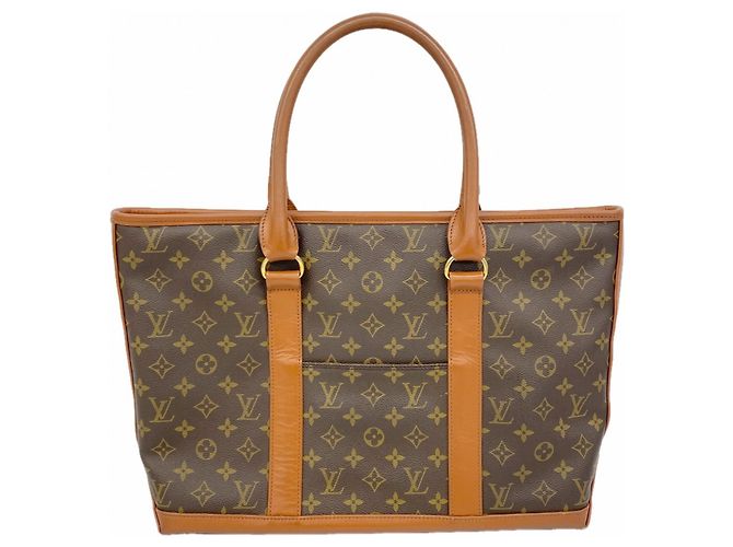 Bolsa Tote Louis Vuitton Monogram Weekend PM Marrom