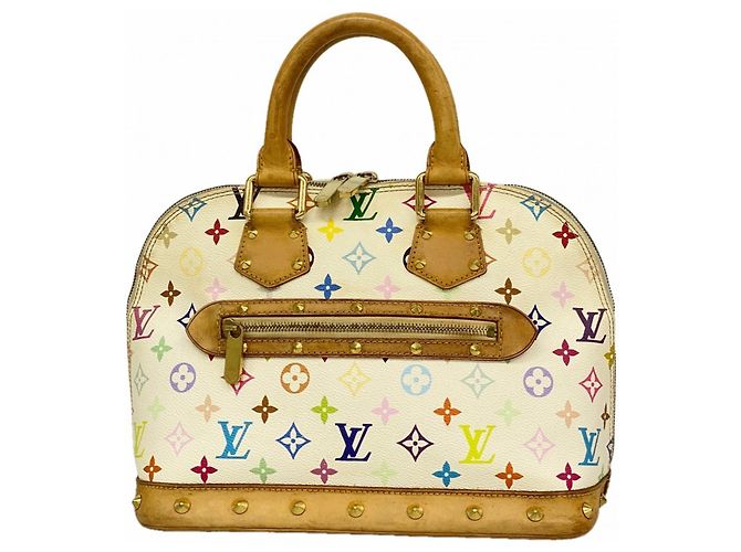 Borsa Louis Vuitton Alma Monogram Multicolor Bianco