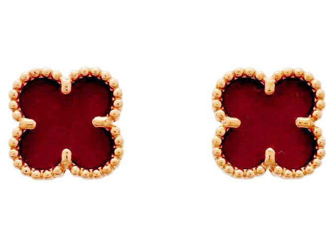 Brincos Sweet Alhambra Van Cleef & Arpels Vermelho 
