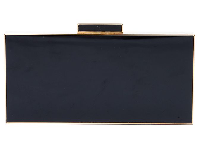Clutch minaudière Saint Laurent in acrilico nero