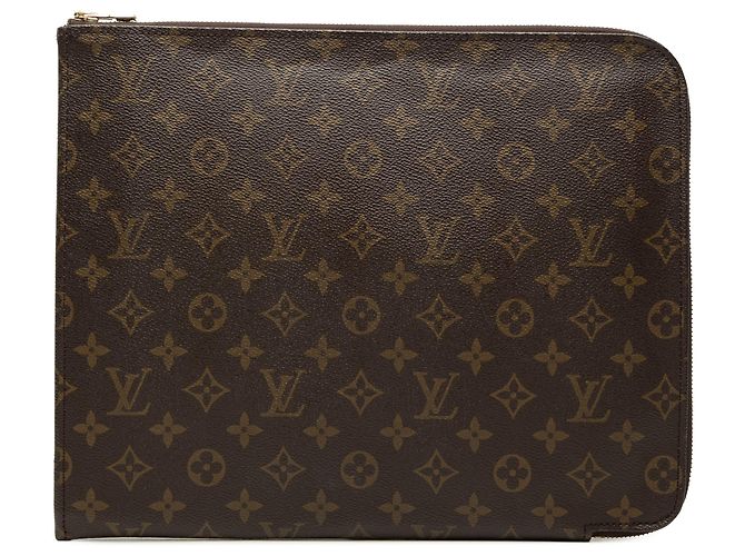 Louis Vuitton Marrom Monogram Poche Documents Portfolio 30