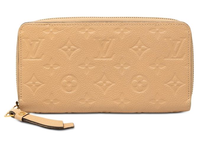 Cartera Zippy Long Louis Vuitton Beige Monogram Empreinte