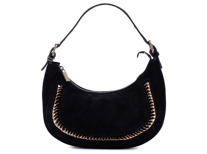 Céline Borsa a tracolla Ava in scamosciato nero Celine
