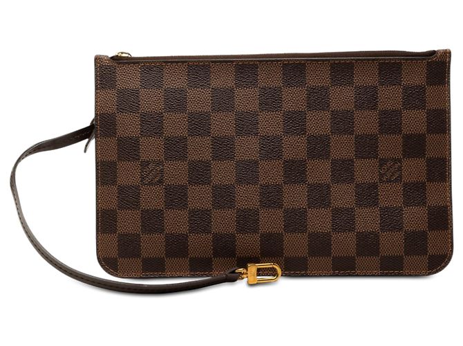 Pochette Louis Vuitton Damier Ebene Marrone Neverfull MM