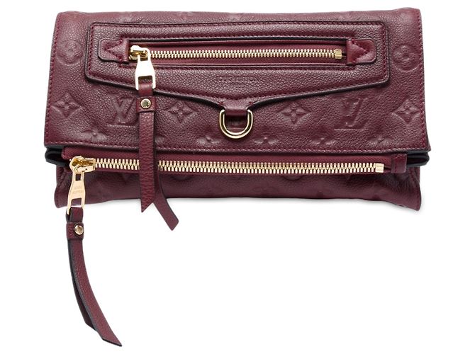 Louis Vuitton Rojo Monogram Empreinte Petillante Roja Burdeos