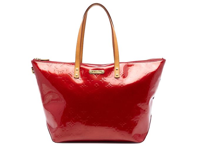 Louis Vuitton Red Monogram Vernis Bellevue GM Rouge