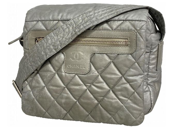 Borsa a Spalla Chanel Coco Cocoon Nylon Marrone
