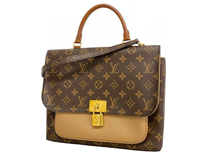 Borsa Louis Vuitton Monogram Marignan Marrone