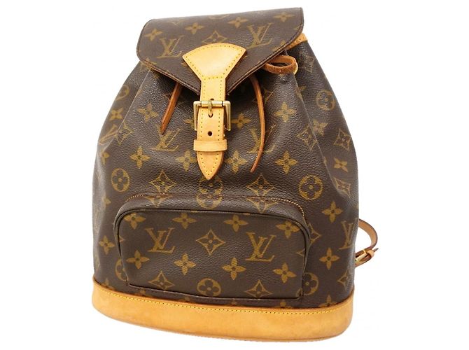 Louis Vuitton Monogram Montsouris MM Backpack Brown
