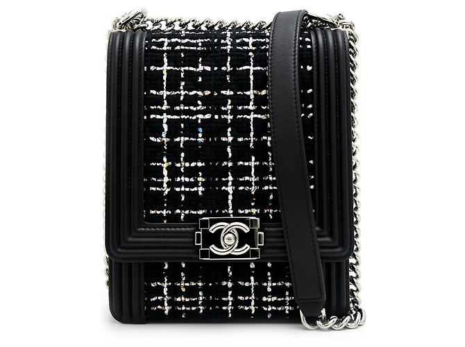 Bolso de hombro Chanel Boy para mujer AS0130 Negro