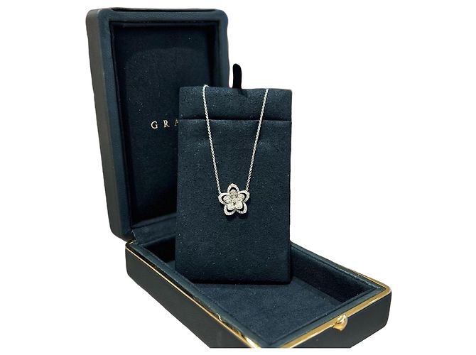 Collar Graff Diamond Flower Plata 