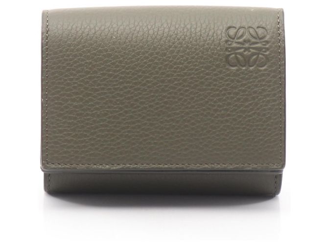 Carteira trifold Loewe Verde