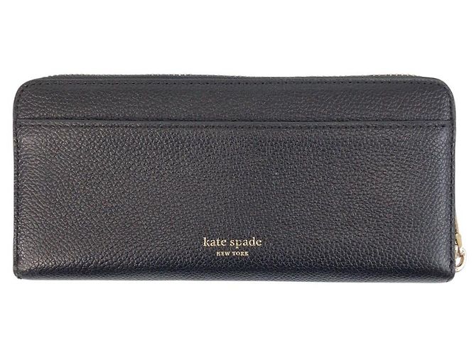 Kate Spade Spade Leather Long Wallet Black