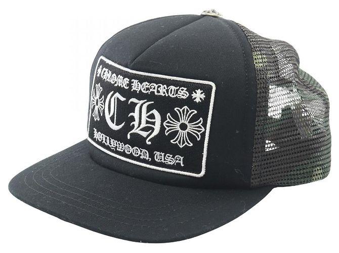 CHROME HEARTS Baumwollkappe Schwarz