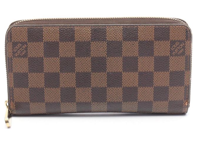 Louis Vuitton Zippy Wallet Damier Long Wallet Brown