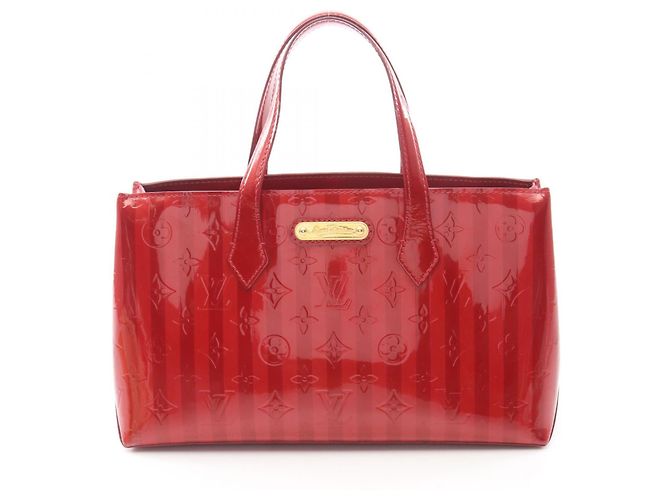 Louis Vuitton Wilshire PM Monogram Rayures Handtasche Rot