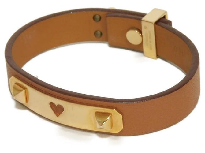 Hermès Pulseira Hermes As de Coeur Swift Marrom 