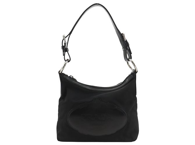 Prada Nylon Shoulder Bag Black