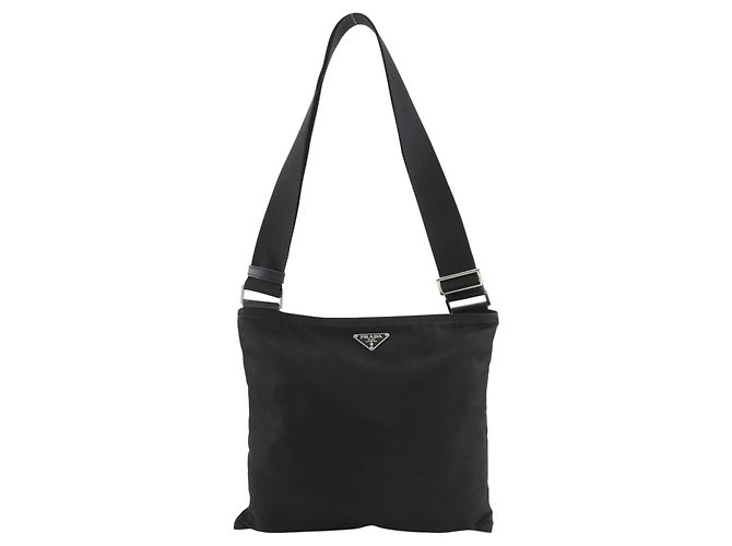 Borsa a tracolla in nylon Prada Nero 