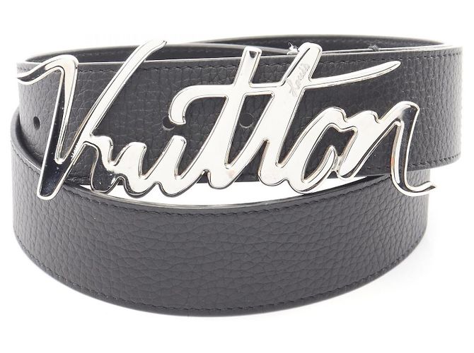 Louis Vuitton LV Autographe Leather Belt Black