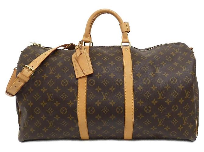 Keepall Bolsa Boston Monogram Louis Vuitton Marrom