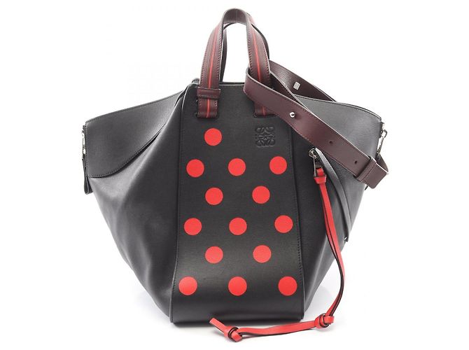 Borsa a mano in pelle Loewe Hammock Medium Nero