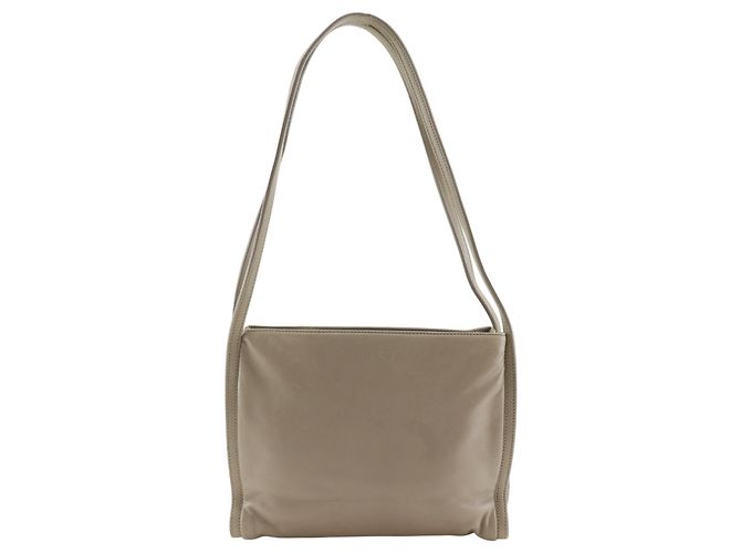 Borsa a tracolla in agnello Loewe Marrone Beige