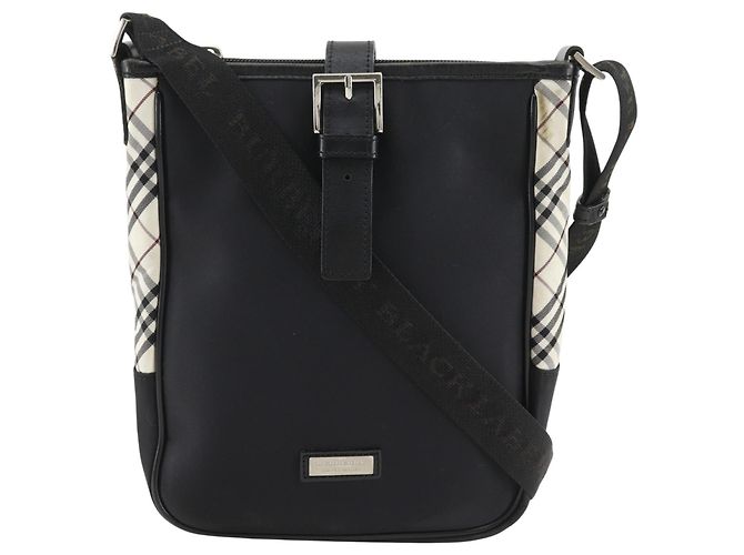 Borsa a tracolla in nylon Burberry Black Label Nero