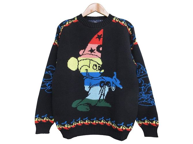 Stella Mc Cartney Stella McCartney Fantasia Mickey Strickpullover Schwarz Mehrfarben
