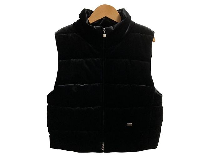 Autre Marque Gilet in velluto Rene Nero