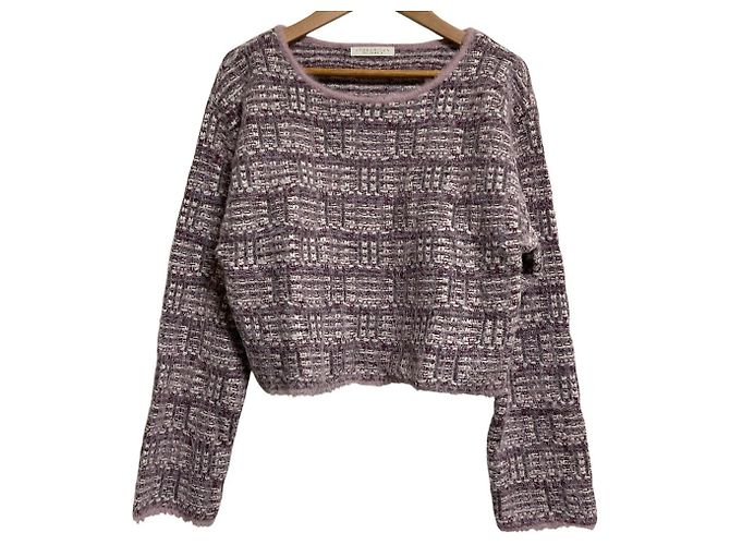 Autre Marque Top de punto de tweed PROPORTION BODY DRESSING Púrpura