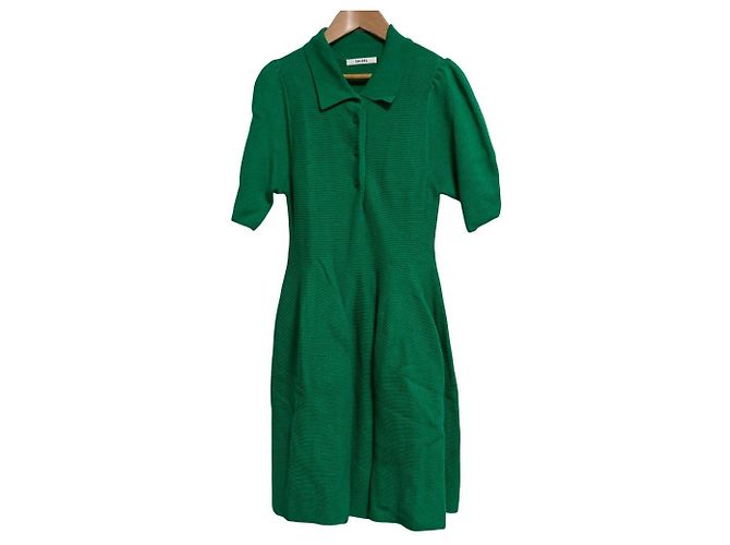 Autre Marque Strukturiertes Strickkleid Snidel Grün