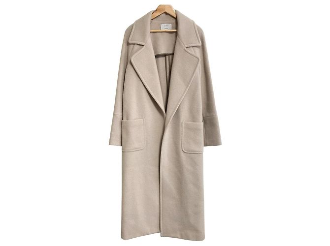 Autre Marque Cappotto semi-svasato con grande colletto STUDIOUS Beige