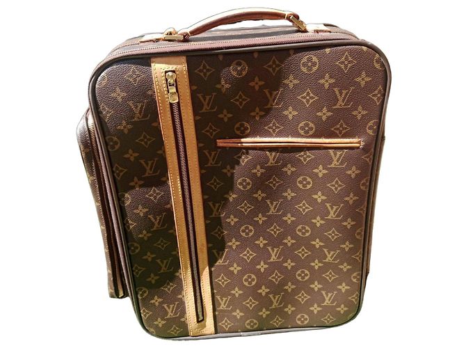 Louis Vuitton Monogram Keepall 45 Rollkoffer Braun