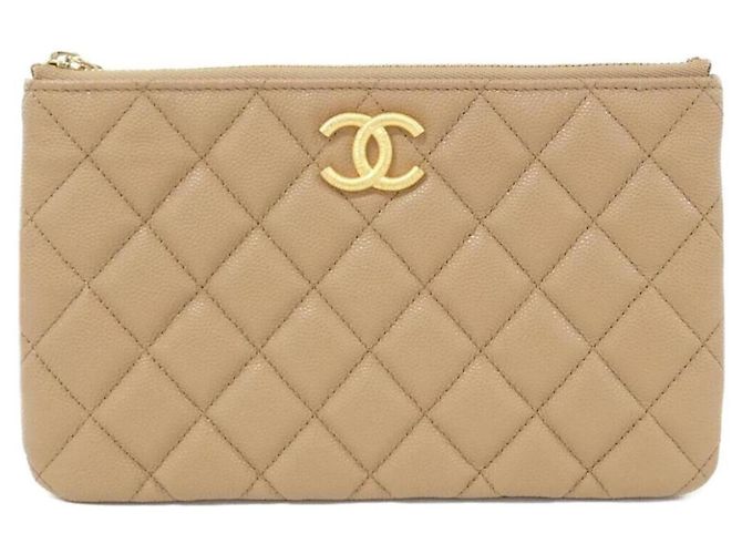 Chanel AP3525 Handtasche Pouch Beige