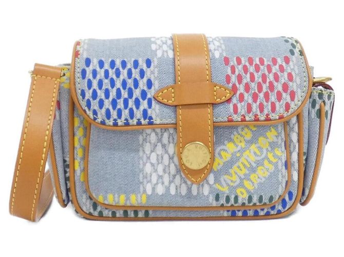 Bolso de hombro Louis Vuitton LV Barth Denim Multicolor