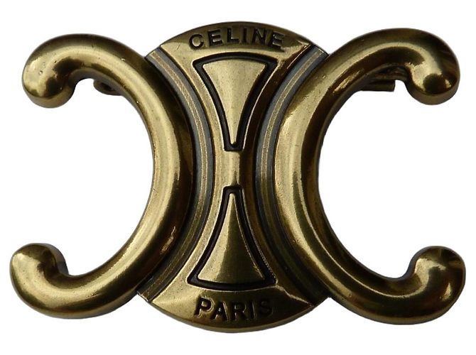 Spilla Céline Triomphe in metallo dorato D'oro