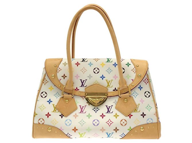 Louis Vuitton Multicolor Beverly GM Handtasche Weiß
