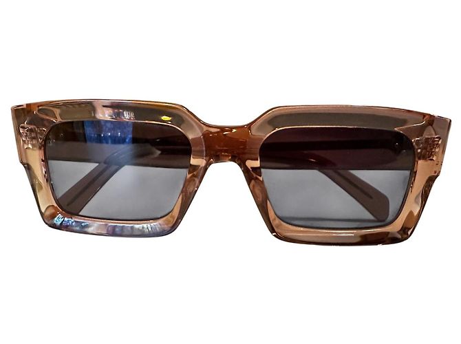 Céline Celine 3 Dots Rectangular Sunglasses CL40280U Brown