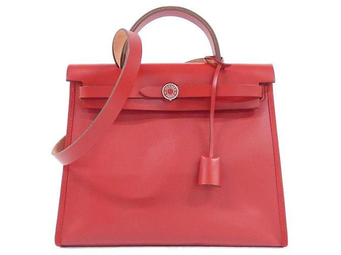 Hermès Hermes Herbag Zip PM Handtasche Rot