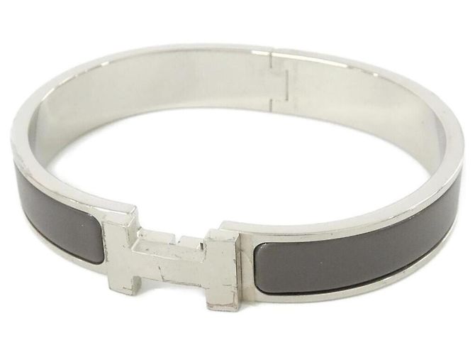 Hermès Pulseira Click H Hermes Marrom 