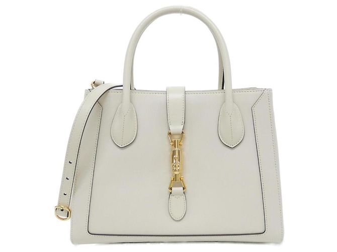 Gucci JACKIE 1961 Handtasche Weiß Aus weiß