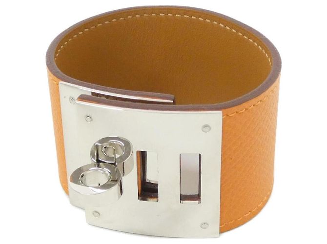 Hermès Pulseira Kelly Dog Hermes Laranja
