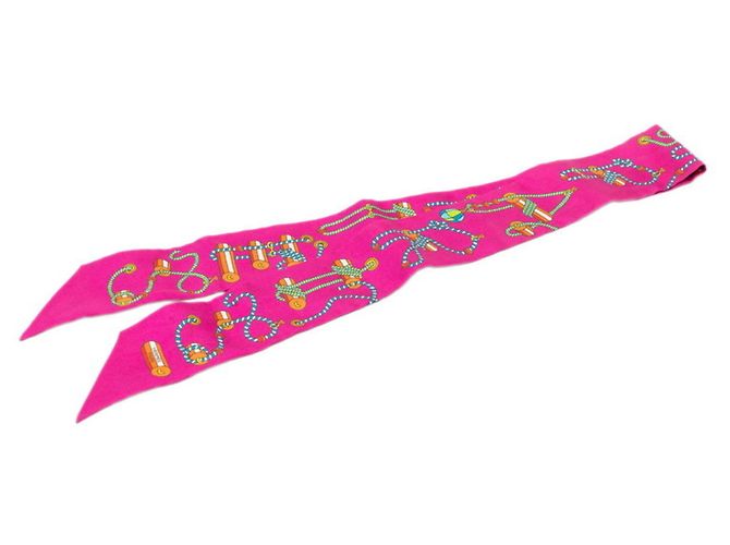 Hermès Sciarpa Twilly Cordages Hermes Porpora 