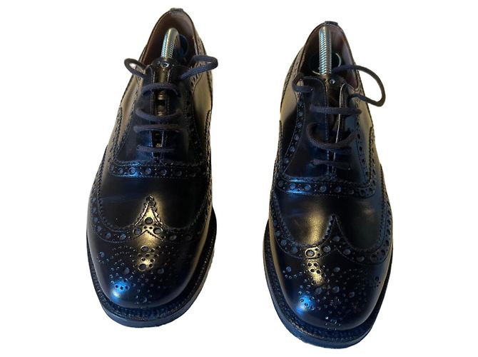 Church's Custom Grade Scarpe stringate in pelle lucida marrone scuro