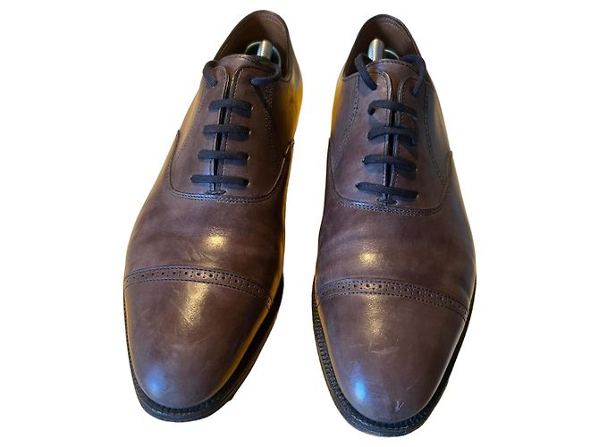 John Lobb Philip II Scarpe stringate in pelle marrone